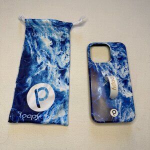 Loopy Case iPhone 11 Pro Blue Water‎ Righty with Bag